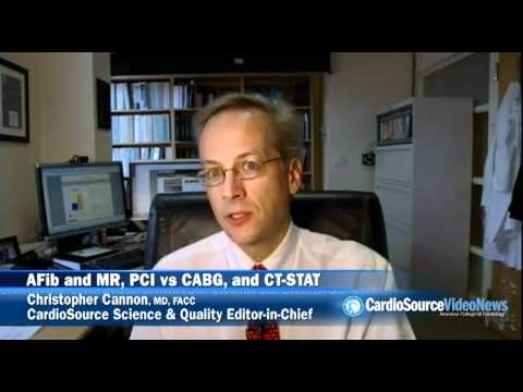 AFib and MR, PCI vs CABG, and CT-STAT