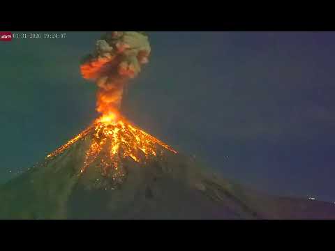Jan 31, 2026: Hikers Witness Spectacular Eruption of Fuego Volcano in Guatemala