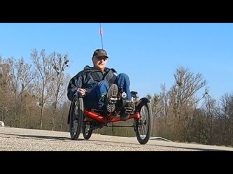 Frühlings-Radtour auf dem Eurovelo 15 (EV15) am Rhein bei Strasbourg [Liegerad Recumbent on Tour]