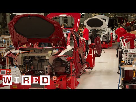 Jak se vyrábí elektromobil Tesla Model S