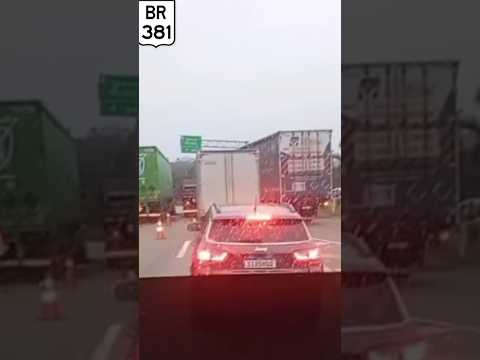 Acidente na BR 381 em Bom Jesus do Amparo MG.