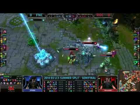 Fnatic xPeke Syndra VS Roccat Overpow Zilean Game 1 Highlights   2014 EU LCS Summer Playoff HQ
