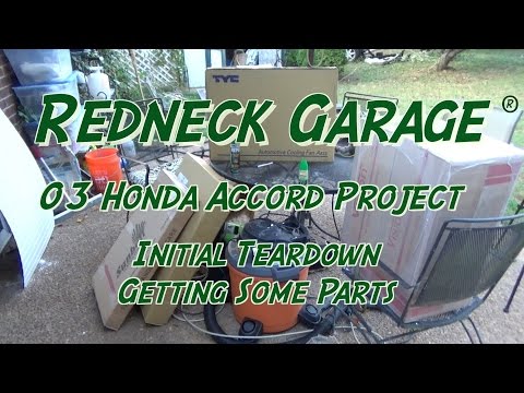 Honda Accord Wreck Rebuild Project - New Parts - Radiator Core Removal