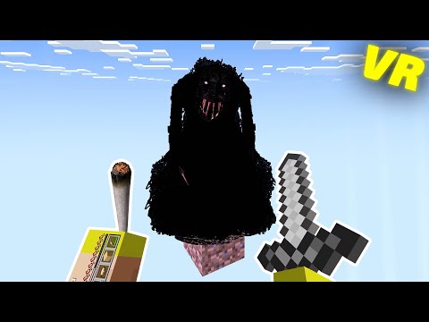 VR ONEBLOCK Horror Minecraft but I'm Stoned