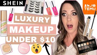 *HIGH END* Makeup Dupes Under $10 #makeupdupes #sheinhaul #temuhaul