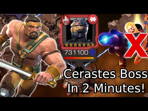 The Fastest Cerastes Solo Out There! No Boosts (2 Minutes And 3 Seconds) | MCOC