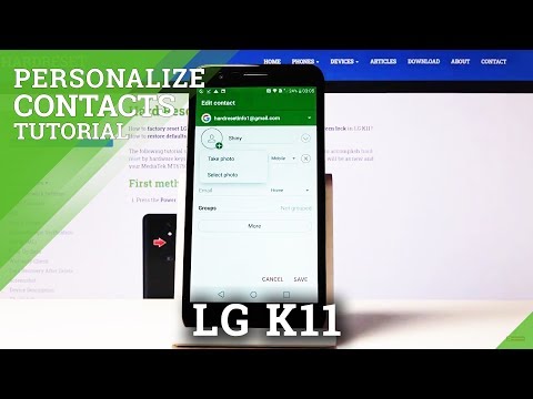 How to Add Photo to Contact in LG K11 – Personalize Contact