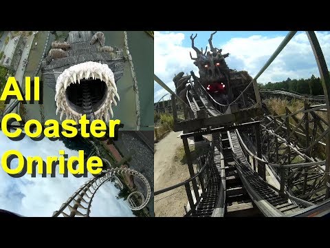 Video: Heide Park alle Achterbahnen onride POV - All Roller Coaster Heidepark POV onride - Colossos - Krake — Heide Park Resort in Soltau, Lower Saxony