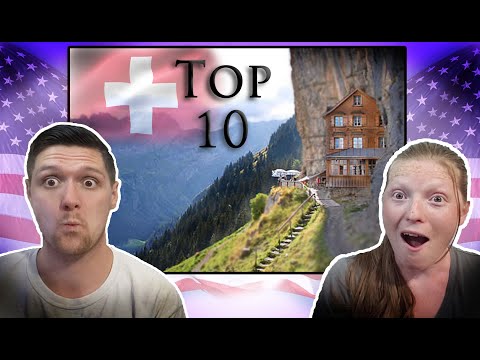 Top 10 Places to Visit in Switizerland! Americans React