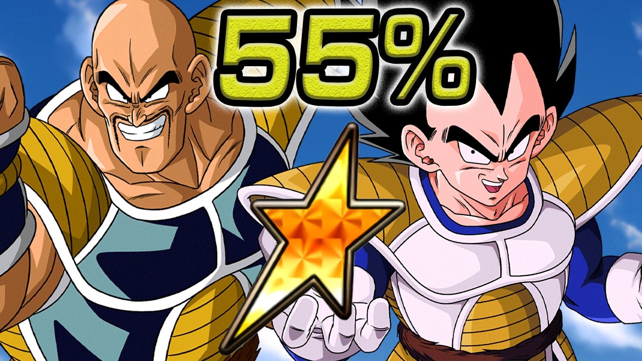 NO DUPES! 55% AGL VEGETA + NAPPA SHOWCASE! Dragon Ball Z Dokkan Battle