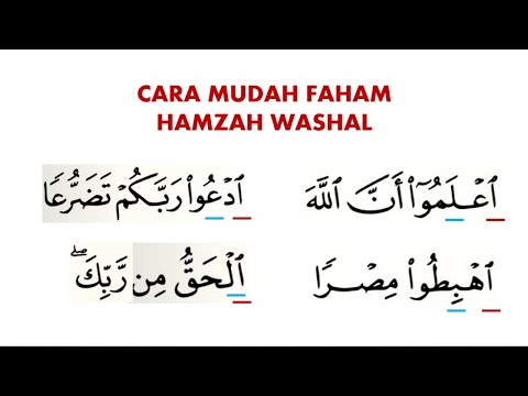 EASY WAY TO UNDERSTAND HAMZAH WASHAL