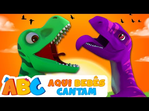 A Música dos Dinossauros! | Músicas infantis | Aqui Bebês Cantam