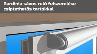 Videó: Gardinia sávos roló felszerelése csíptethetős tartókkal