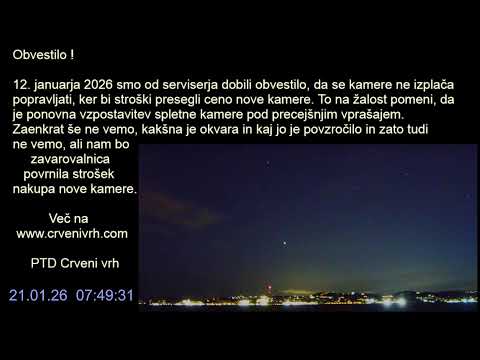 LIVE🔴 WebCam 24/7 🏝️Crveni vrh