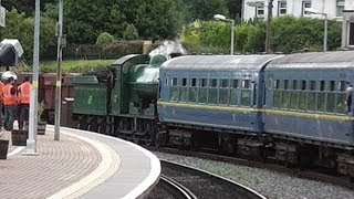 preview picture of video 'RPSI Steam Locomotive 461 + Craven Set - Drogheda Station'