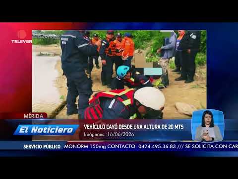 Un muerto y tres heridos dejó accidente en Mérida – El noticiero emisión meridiana 17/06/26