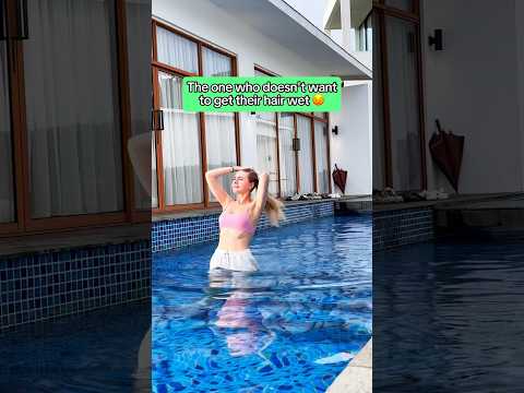 The different ways people enter a pool 🏊‍♂️