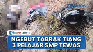 Kronologi 3 Pelajar SMP Tewas usai Kebut-kebutan Hantam Tiang Listrik di Barelang, Motor Ringsek