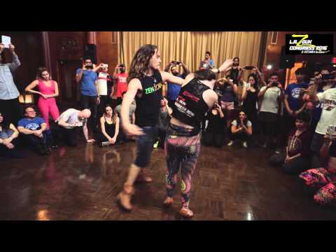 Ry'El + Jessica the Unicorn w/ Braz - LA Zouk Congress 2016 - Friday - Demo