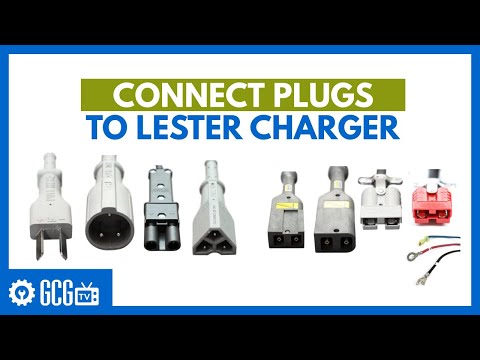 Connect Plugs To Lester Electrical Summit II Battery Charger | How To | Golf Cart Garage