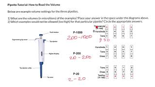 Micropipette tutorial: How to set and read the volume