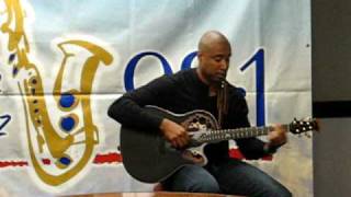 Bernie Williams performs "Take Me Out to the Ballgame" at Smooth Jazz 98.1 - KIFM / San Diego