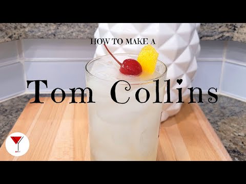 Tom Collins | How to make a cocktail with Gin, Lemon Juice, Club Soda & Simple Syrup