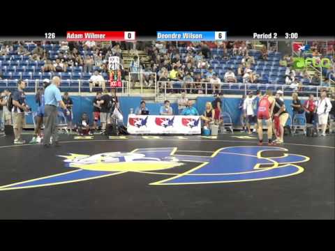 Junior 126 - Adam Wilmer (Virginia) vs. Deondre Wilson (Indiana)