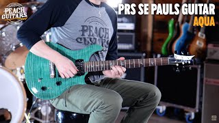 Video thumbnail for No Talking...Just Tones | PRS SE Pauls Guitar - Aqua by Peach Guitars