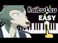 Beastars Season 2 OP - Kaibutsu (Yoasobi) - EASY Piano tutorial