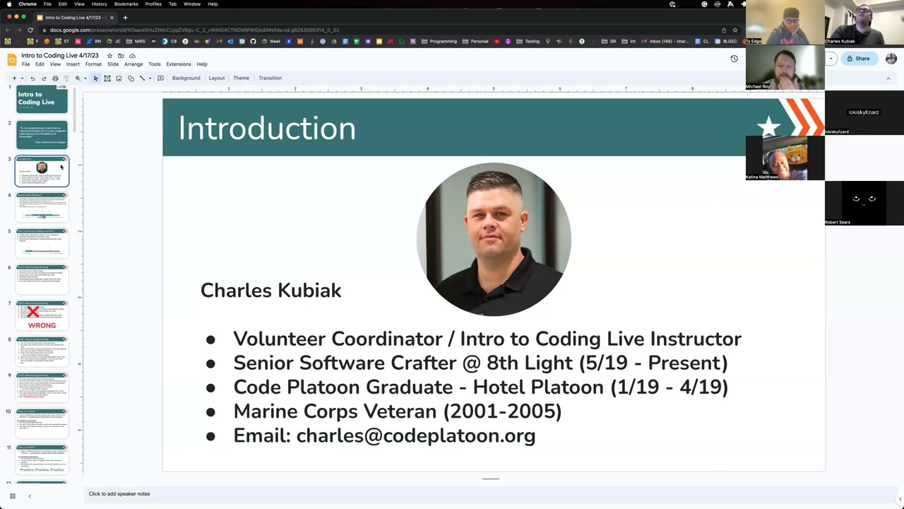 Intro to Coding - JavaScript - Session 1