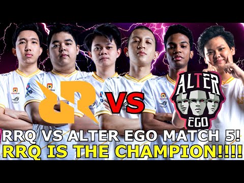 I SWEAR I WANTED TO CRY WATCHING THIS MATCH! RRQ IS THE CHAMPION OF MPL! RRQ VS ALTER EGO MATCH 5...