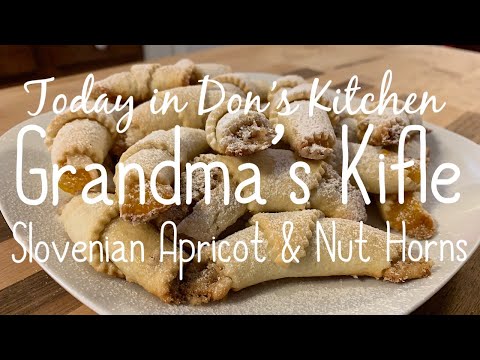 Grandma's Slovenian Kifle Apricot & Nut Horns