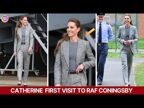 Princess Catherine STUNS in Grey Suit During First Visit to RAF Coningsby as Honorary Air Commodore