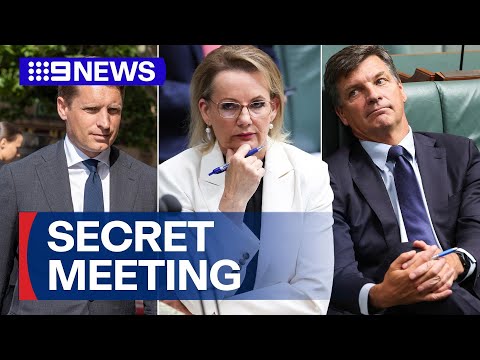 Liberal leadership rivals hold secret meeting on day of Katie Allen's funeral | 9 News Australia