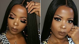 HAIR AND MAKEUP TRANSFORMATION | EVERYDAY MAKEUP + EASY LACE FRONT WIG INSTALL| RIRIHAIR | TASTEPINK