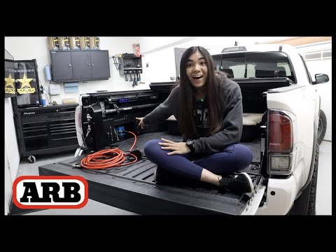 Installing a HIDDEN Air Compressor in the Toyota Tacoma Bed