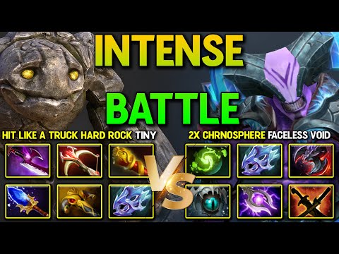 WHO IS STRONGER? Between OP Hit Like A Truck Hard Rock Tiny Vs. EPIC 2x Chronosphere Faceless Void