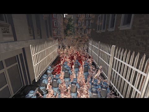 50,000 Swat Team vs 2 Million Slasher Zombies Ultimate Epic Battle Simulator 2