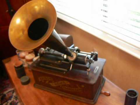 By The Light Of The Silvery Moon on an Edison Cylinder Phonograph