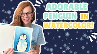 Easy Penguin in Watercolor