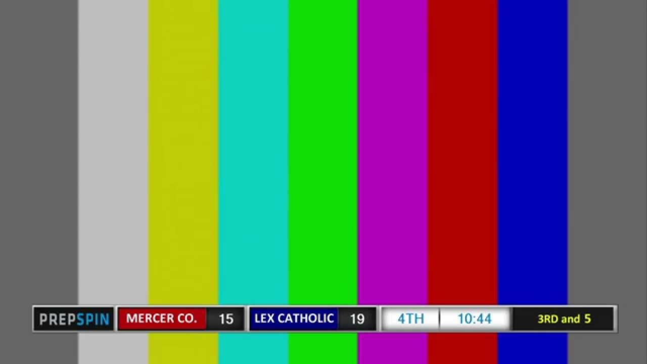 SportzCast Football Scoreboard Example - Custom Built by PrepSpin using Scorebot