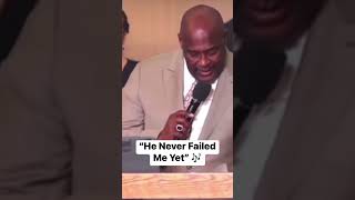 Marvin Winans sings “He Never Failed Me Yet”