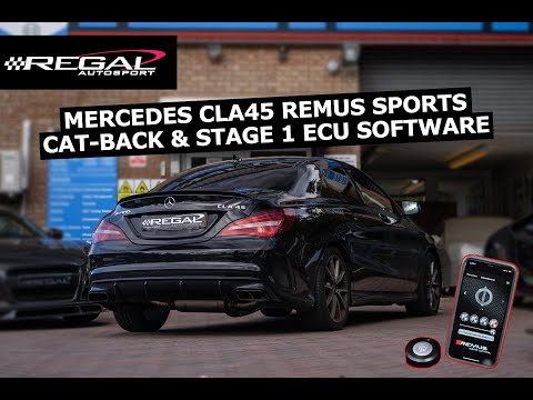 +70HP & +77lbfts Stage 1 ECU + REMUS Sports Exhaust on a AMG CLA45