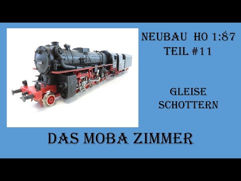 Modelleisenbahn H0 / Neubau Teil #11 / Gleise schottern (mit alternativen Materialien)