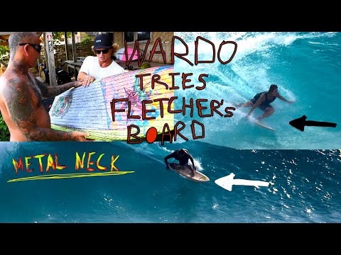Chris Ward Tests Out Christian Fletcher's Board At Desert Point