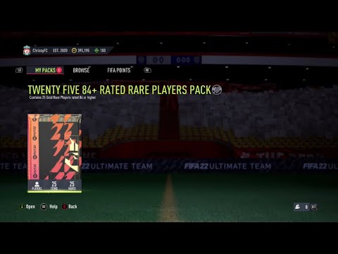 84 X 25 RARE PLAYERS PACK - FIFA 22