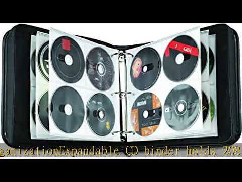 Case Logic BNB-208 208 Capacity CD/DVD Prosleeve Nylon Binder (Black)