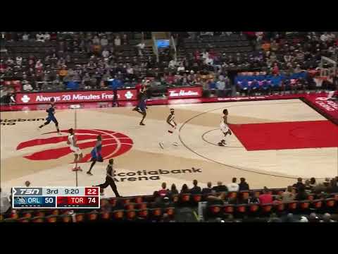 Bol Bol ruins OG Anunoby's fun with this chase down block!