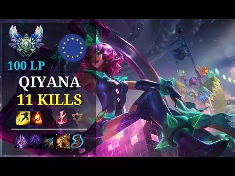 Qiyana Mid vs Zed - 11 kills - Schnell Next - EUW Diamond (100 LP)